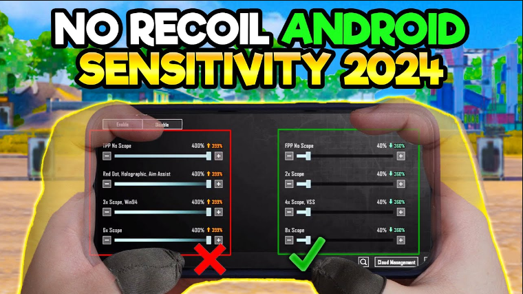 zero recoil best sensitivity settings for pubg mobile no recoil